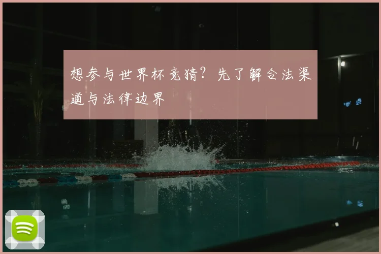 想参与世界杯竞猜？先了解合法渠道与法律边界