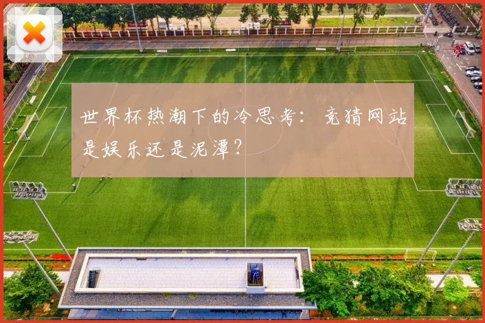 世界杯热潮下的冷思考：竞猜网站是娱乐还是泥潭？